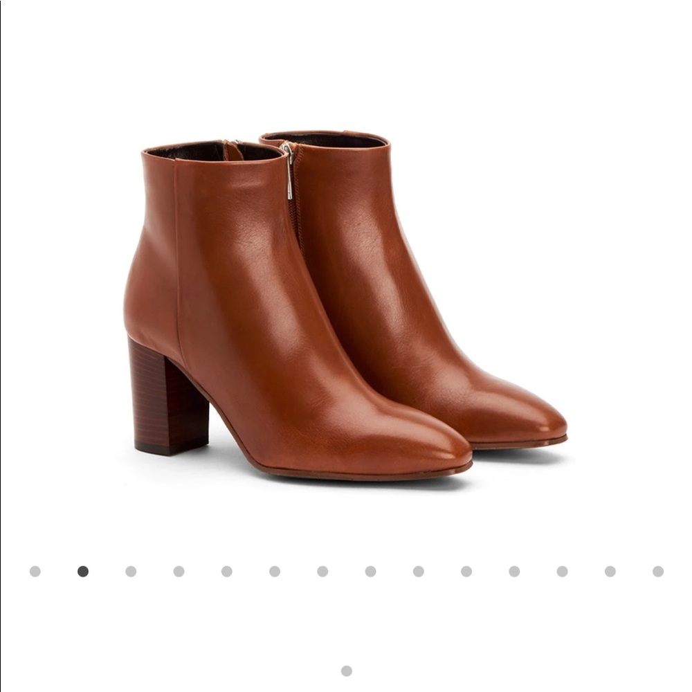 Aquatalia Florita Booties in Cognac, NEVER WORN